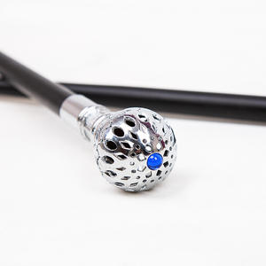 Argent tête creuse Lolita bâton de marche <span class=keywords><strong>Manga</strong></span> exposition métal Gentleman Cosplay personnel créatif gravure poignée coulée armure - Product Image 3