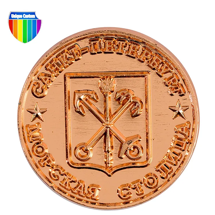 India Del Mestiere Del Metallo Personalizzato 3d di Nichel di Rame Crown Coin
