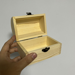 กล่องเก็บเครื่องประดับไม้ทำมืออเนกประสงค์ กล่องของขวัญไม้ กล่องสมบัติไม้ สำหรับตกแต่งบ้าน ขายส่ง - Product Image 5