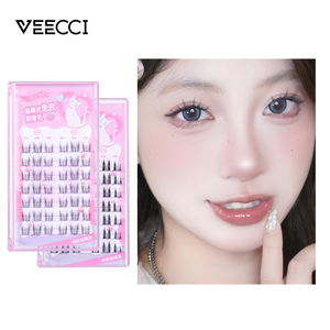 18 Hàng Keo miễn phí Lông mi giả công suất lớn Hướng Dương Mèo loạt bqi mô phỏng mỏng gốc ghép keo miễn phí lông mi kem - Product Image 1