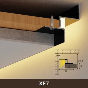 Perfil de Tira <span class=keywords><strong>LED</strong></span> Empotrada en el Techo con Efecto de Sombra para Interiores de Hoteles y Apartamentos, Moderno, de Aluminio con Acabado Mate, 48.2x35.2mm - Product Image 4