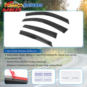 สำหรับ Honda Civic 16-21 Sedan ชุดบังแดดหน้าต่างสไตล์ Mugen 4 ชิ้น แบบติดเทป - Product Image 5