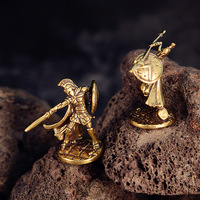 Figurine Spartan 12 Guerriers en Bronze, Modèle de Guerre de Collection, Décoration de Bureau, Cadeau pour Garçons, Souvenir Vintage en Laiton
