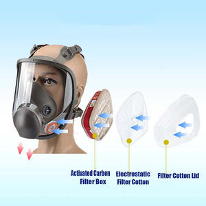 <span class=keywords><strong>Respirator</strong></span> Wajah Penuh CF6800 dengan Filter A1B1E1K1(P3) |   Masker Gas untuk Uap Organik, Gas Asam, NH3, Formaldehida - Product Image 5