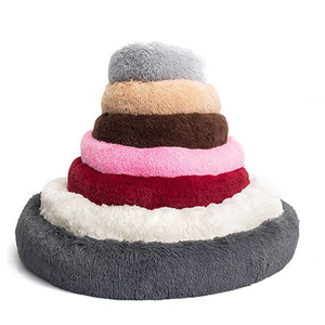 친환경 플러시 소재 대형 맞춤 디자인 세탁 가능한 고급스러운 대형 컬러풀 소프트 럭셔리 고양이/강아지 침대 도매 - Product Image 1