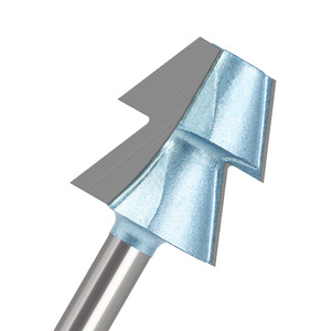 Jeu de mèches de toupie à tige ronde de 12mm et 8mm et 1/2 pouces avec poignée en alliage Outils de travail du bois Tiroir à glissière Lightning Tenon Cutter - Product Image 3