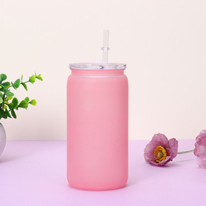Vente en gros de gobelets en vrac personnalisés transparents de 16oz gobelet à café en paille avec couvercle en forme de bambou gobelets à neige - Product Image 4