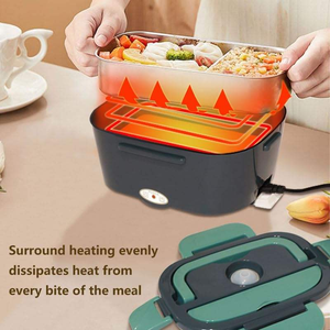 Boîte à lunch électrique automatique chauffante pour le bureau, la maison, les voyages, la voiture, le camping-car, l'extérieur, en acier inoxydable 304, portable - Product Image 5