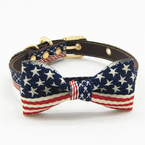 Nieuw Binnen Zacht Comfortabel Mode Puppy Stropdas Lederen Op Maat Gemaakte Hondenstrikjes Kragen Voor Huisdieren Recycle Hond Vlinderdas Riem Kraag - Product Image 4