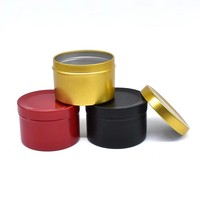 Nachfüllbarer runder Aluminium-Cremetiegel 50 ml tragbarer kosmetischer Lippenbalsam Metalldosenverpackungsbehälter mit runden