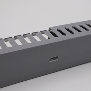 Cannelle de câblage en PVC gris en forme de U 20-50 mm pour boîtes de distribution et armoires - Product Image 1