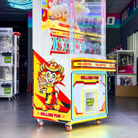 Machine à griffes métallique commerciale personnalisée, à monnayeur et lecteur de cartes, attrape-cadeaux pour divertissement d'enfants en centre commercial et salle d'arcade