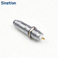 Connecteur circulaire coaxial mâle demi-lune Sinztion S Series FFA, à installation sur site, pour diagnostic médical
