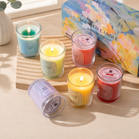 Coffret Cadeau de Bougies Parfumées en Cire de Soja dans un Pot en Verre Aromatique Fait Main de Luxe avec Logo Personnalisé Little Flame - Édition Spéciale Diwali