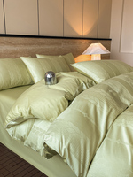 Set Sprei Katun Murni 60s Gauze Mewah Jacquard Skala Besar Empat Potong