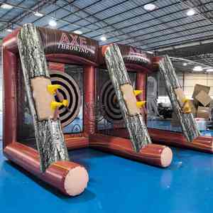 <span class=keywords><strong>Jeu</strong></span> <span class=keywords><strong>de</strong></span> <span class=keywords><strong>lancer</strong></span> d'axes gonflable double pour événements sportifs interactifs en plein air, idéal pour les fêtes commerciales - À vendre - Product Image 4