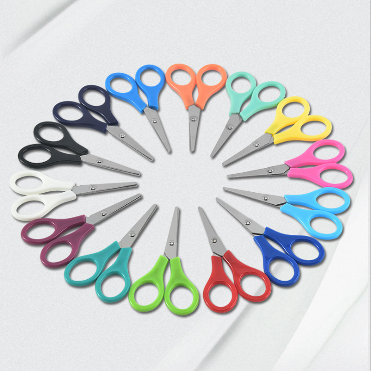 10PCS Plastic handle children's mini scissors sewing box accessories thread  cutting hand-cut paper-cut stainless steel scissors