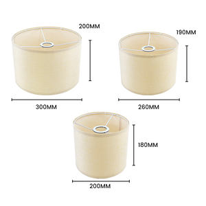 Lampada da tavolo in lino <span class=keywords><strong>Beige</strong></span> naturale alla moda più venduta lampada da terra <span class=keywords><strong>paralume</strong></span> in tessuto - Product Image 3