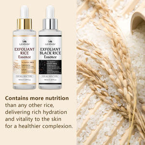 OEM cilt temizleme eksfoliasyon ölü cilt yüz bakımı özü pirinç ve su-yağ dengesi kollajen üretimi için siyah pirinç su - Product Image 2