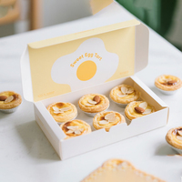 Emballage de biscuits pour tarte gaufrée beignet fantaisie nouvelle tendance personnalisé Dossiers de boulangerie avec fenêtre avec logo en matériaux recyclés gaufrage