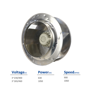 Ventiladores centrífugos de refrigeración ZIEHL-ABEGG RH56M-6DK.6K.1R 122845 para gabinetes de conversión de frecuencia, para disipación de calor y ventilación. - Product Image 2