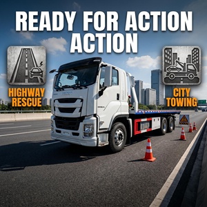 Camion <span class=keywords><strong>de</strong></span> remorquage à plateau plat <span class=keywords><strong>de</strong></span> 10 tonnes |   Châssis Isuzu GIGA |   Camion <span class=keywords><strong>de</strong></span> transport multi-véhicules - Product Image 2