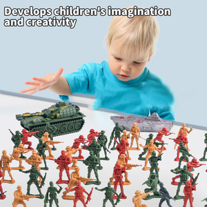 Nhựa quân đội xe tăng đồ chơi quân sự người đàn ông thuyền xe đồ chơi giáo dục mini mô phỏng người lính hành động hình thiết lập đồ chơi cho cậu bé sở thích Quà Tặng - Product Image 5