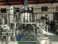 Levantamiento hidráulico Pasta de dientes Fabricación de tarros Crema Mezcla Agitador Loción corporal Homogeneizador Mezclador