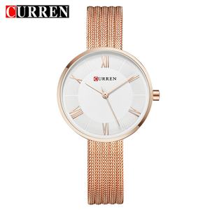 Montre à quartz en alliage pour femme, style sport et affaires, cadran en verre, aiguilles, bracelet en acier inoxydable, étanche 3 BAR - Product Image 1