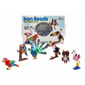 Juguetes educativos creativos, frijol de <span class=keywords><strong>hierr</strong></span> diy, juguete educativo multicolor, actividad 3D, manualidades creativas, cuentas de hierro - Product Image 3