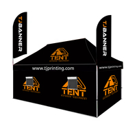 Carpa de Toldo Impresa Personalizada, Carpa Plegable para Exteriores con Toldo de Tela Oxford 600D con Ventanas y Puertas para Ferias Comerciales y Campamentos