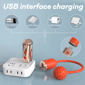 Double-Headed Silicone Vibrating Egg Detachable <b>USB</b> Charging Strong Vibration Waterproof High-End Female Adult Sex - Product Image 1