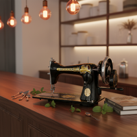Machine à coudre domestique Jukky de Chine à prix avantageux, en promotion, avec coffret en bois pour la couture
