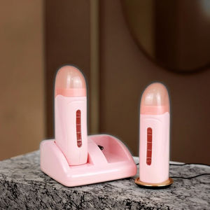 Chauffe-<span class=keywords><strong>cire</strong></span> d'épilation indolore électrique <span class=keywords><strong>professionnel</strong></span> Double rouleau pour visage corps pieds Machine à cirer la peau sensible à bas prix - Product Image 3