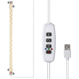 ไฟปลูกต้นไม้ LED, ใช้พลังงานจาก USB, ตั้งเวลาได้และปรับความสว่างได้, แสงแดดแบบเต็มสเปกตรัม, แถบไฟสำหรับชั้นวางต้นไม้ - Product Image 1