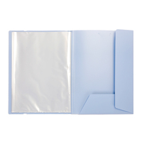Carpeta de Presentación A4 con 20 Bolsillos Transparentes, Protector de Documentos, Carpeta de Plástico Transparente de Colores