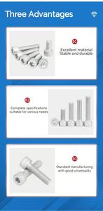 M5 * 30mm Dacromet Hexagon Socket Bolt Plain Factory Direct Sales Magni 565 recubierto u pernos Wind Power Generation Areas Bolt - Product Image 6