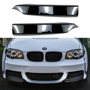 Bmw Front Lip And Bumper Corner Decal Piano Black Carbon Fiber Texture For E82 E88 2008 2013 M Tech - Product Image 1