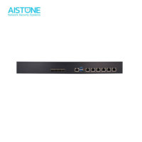 AISTONE 6 NICs de 2.5GbE / 4 puertos SFP de 10 Gbit, dispositivo de hardware de firewall para mini PC de 1U para rack, 2 RAM DDR4, NVMe, SIM 4G/5G.