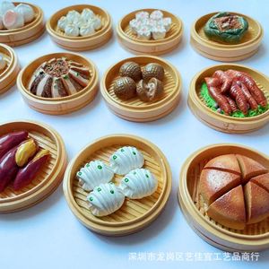 Giocattoli alimentari di simulazione Yijia, magneti da frigo, <span class=keywords><strong>cucina</strong></span> cinese, pasticcini per la colazione in stile Hong Kong, panini al vapore, gnocchi, Chicke - Product Image 3
