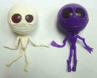 Juguetes Clásicos de Plástico Blando con Forma de Extraterrestre con Ojos Saltones Multicolores para Decoración de Fiestas