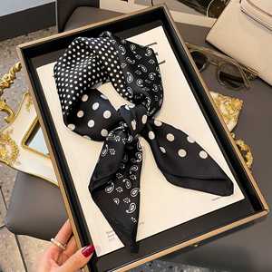 Leopard Casual Multifunction Neck <strong>Scarf</strong> Tie Custom Logo Designer Digital Printing Square Satin <strong>Silk</strong> <strong>Scarf</strong> <strong>Women</strong> Stylish - Product Image 4