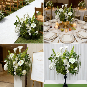 Esfera Floral Artificial Verde Inspirada en la Naturaleza Serena, Accesorio Decorativo para Bodas - Product Image 2