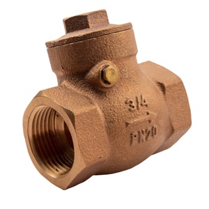Válvula de Retención de Latón Roscada IPS de 1/2" para Sistema HVAC, Materiales de Plomería para Tuberías y Mangueras Sanitarias Roscadas YOD de 3/4" - Product Image 1