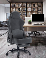 Chaise de jeu en tissu gris Europe Hot Cute Chaise de jeu ergonomique à dossier haut avec support lombaire ACCOUDOIRS 2D