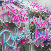 Enseigne Néon Personnalisée Happy Birthday Led Acrylique Lettres Néon pour Fête Bar Maison Enseigne Néon Logo Personnalisé