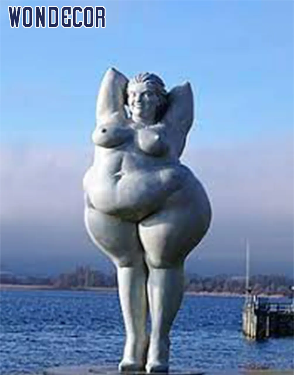 large outdoor garden Life Size Bronze Fat Lady Woman Art Sculpture