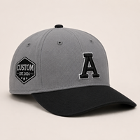 Gorra de Golf Unisex de Alta Calidad con Dos Logos Bordados Personalizados, Ajustable, Lisa, de 5 Paneles, Estilo Casual, con Contraste de Color, Gorras Deportivas de Béisbol