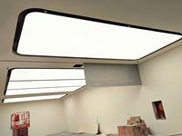Système de boîte lumineuse LED pour plafond tendu rétroéclairé - Membrane souple étanche IP65, cadre en aluminium pour hall d'hôtel et bureau