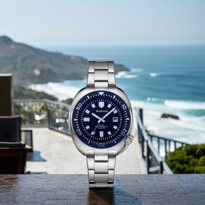 Montre pour homme en acier inoxydable allié OEM, 43 mm, style business, mouvement à quartz, luxe, date automatique, étanche 3 ATM, lumineuse - Product Image 5